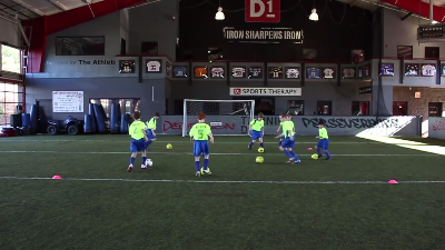 Soccer Drill Dribbling