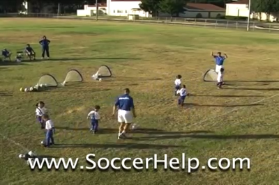 U6 Soccer Drill Shooting